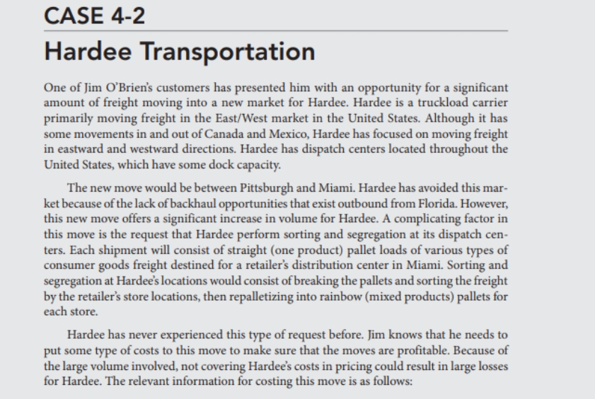 With the Information provided above in the Case study could you