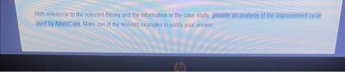  With reference to the relevant theory and the information in the