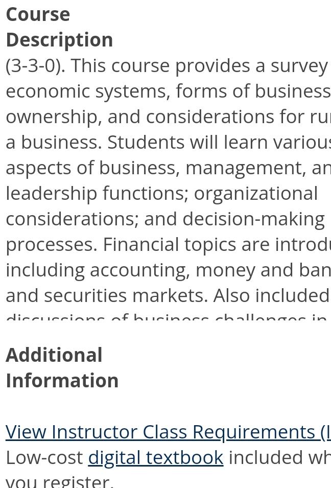  Course Description (3-3-0). This course provides a survey economic systems, forms