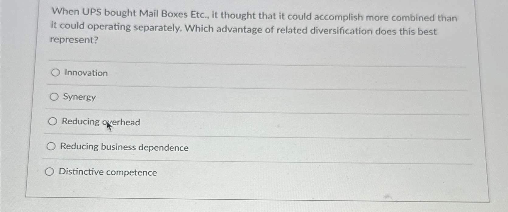 When UPS bought Mail Boxes Etc., it thought that it could
