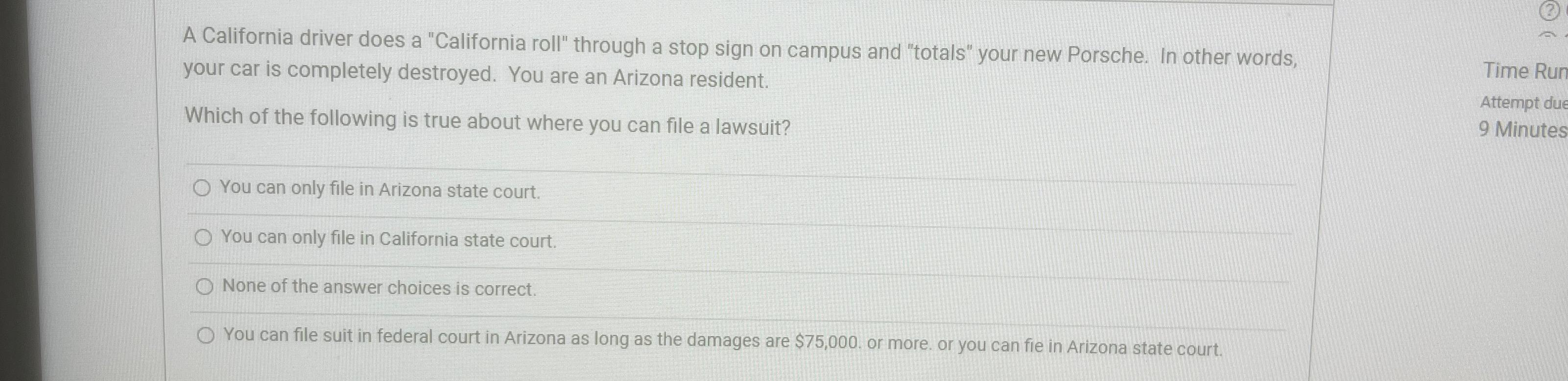  A California driver does a "California roll" through a stop sign