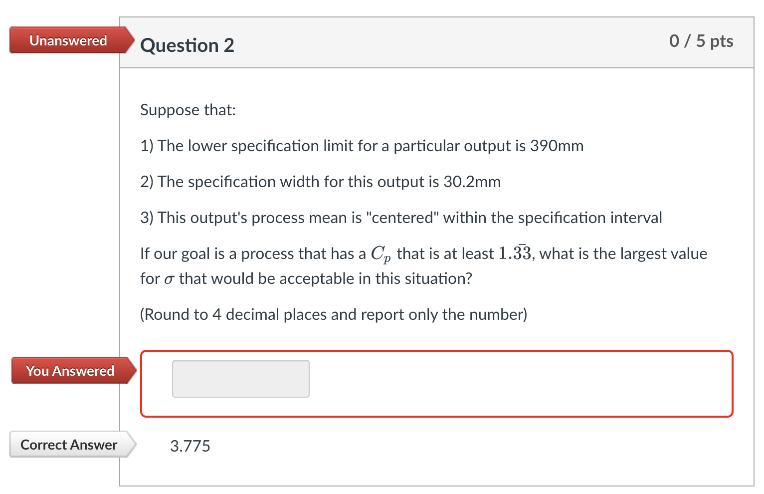The answer is already given, 3.775. Please provide the formula/process to get