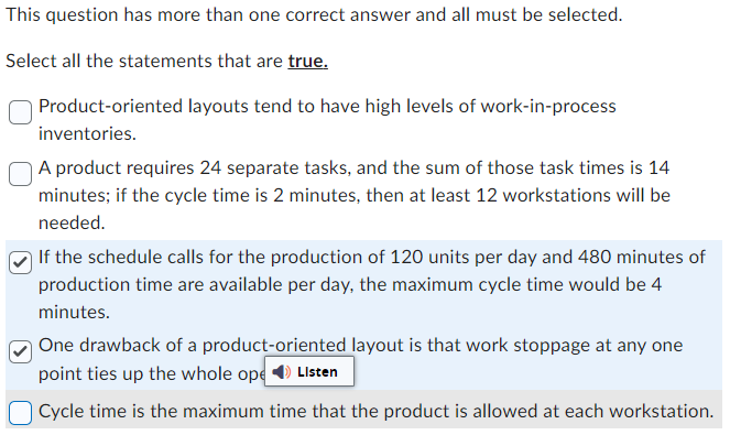 his question has more than one correct answer and all must