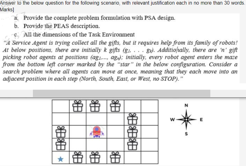 Answer to the below question for the following scenario, with relevant
