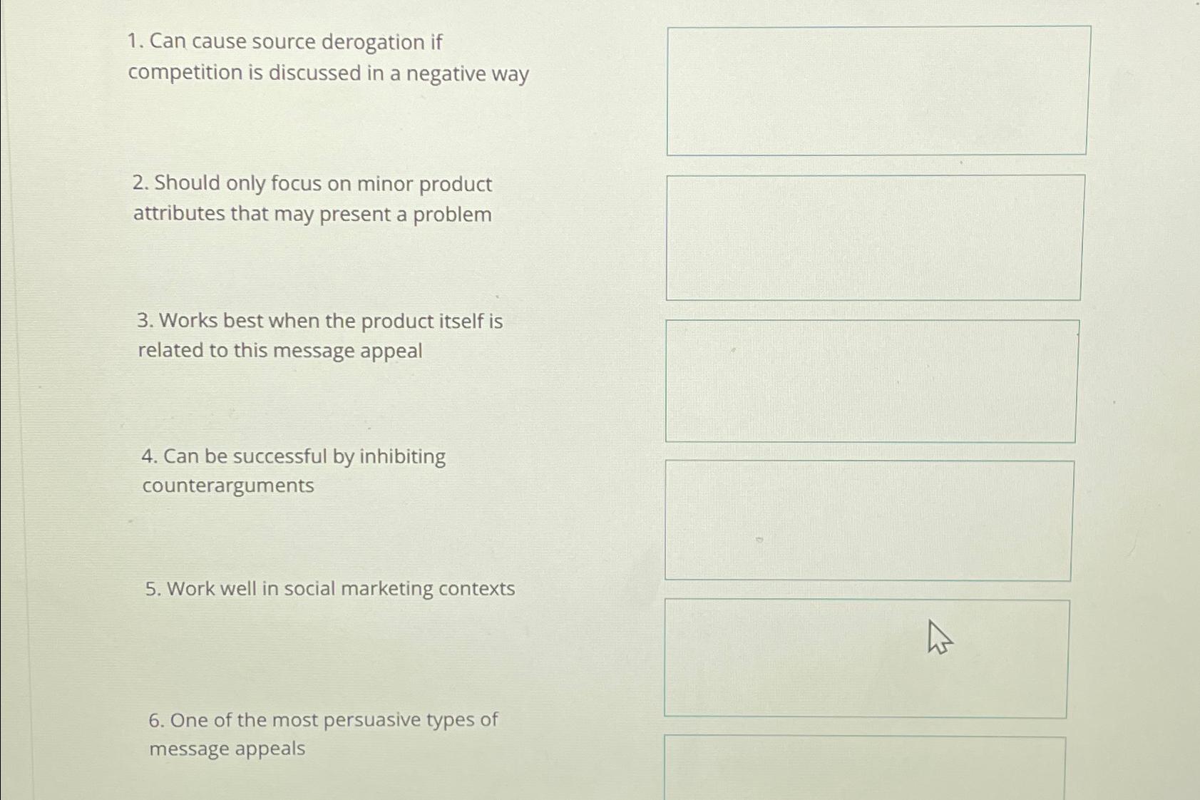  Can cause source derogation if competition is discussed in a negative