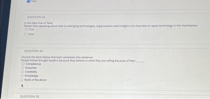  Is this idea true or faise: Rather than speaking about new