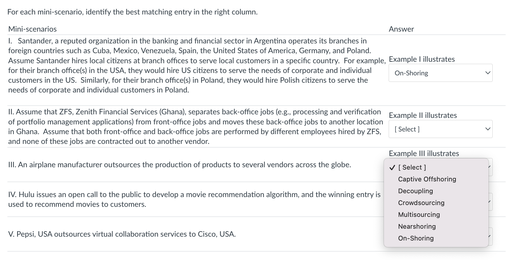 If you answer both I will give thumbs up For each mini-scenario,