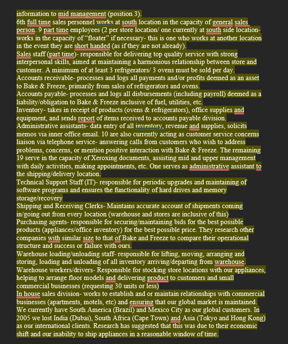 provided. Include a SWOT analysis. Create a Sales/Marketing strategies- What type of