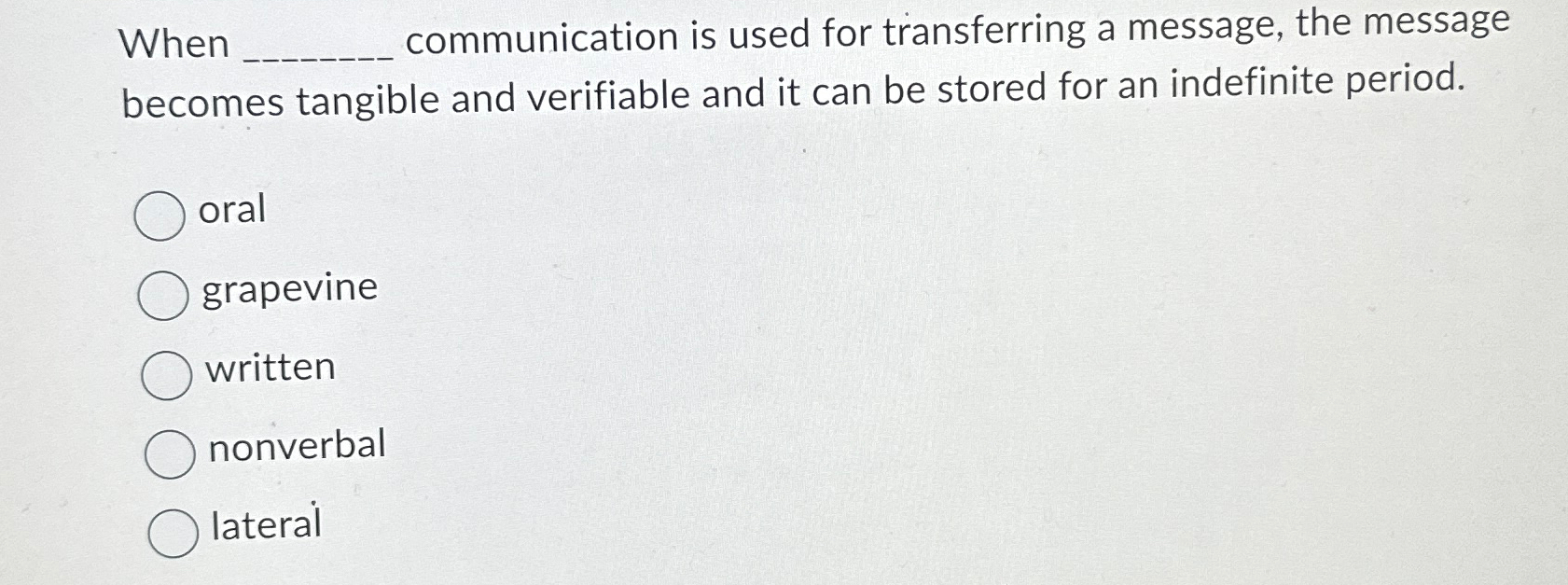  When communication is used for transferring a message, the message becomes