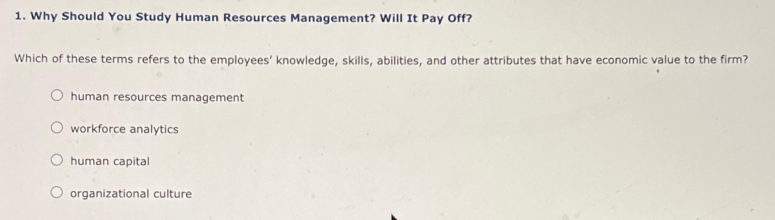  Why Should You Study Human Resources Management? Will It Pay Off?