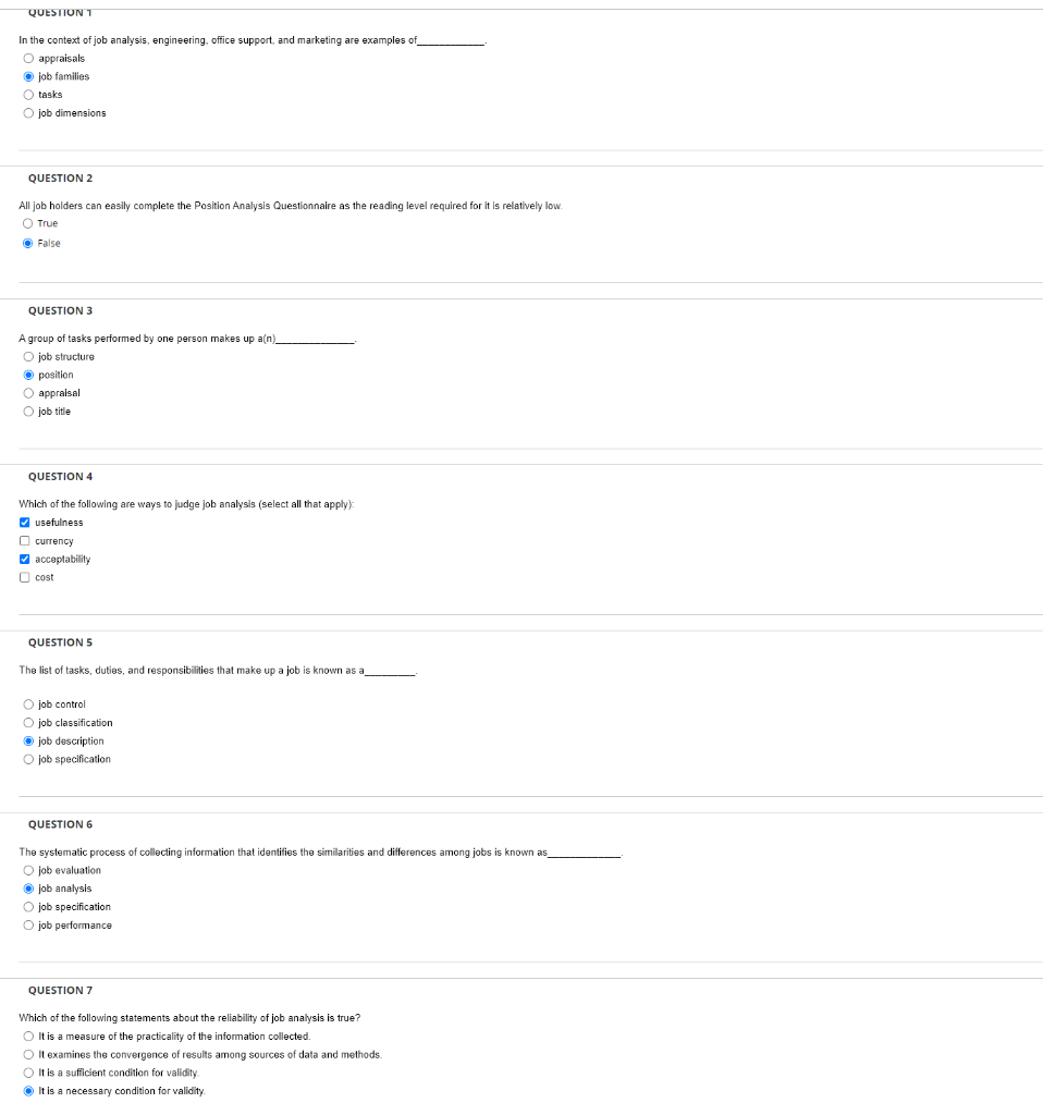 a worker does on a job ls known as a(n) task position