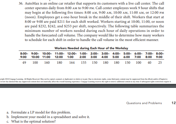 please create an excel sheet showing formula to solve this 36. AutoMax