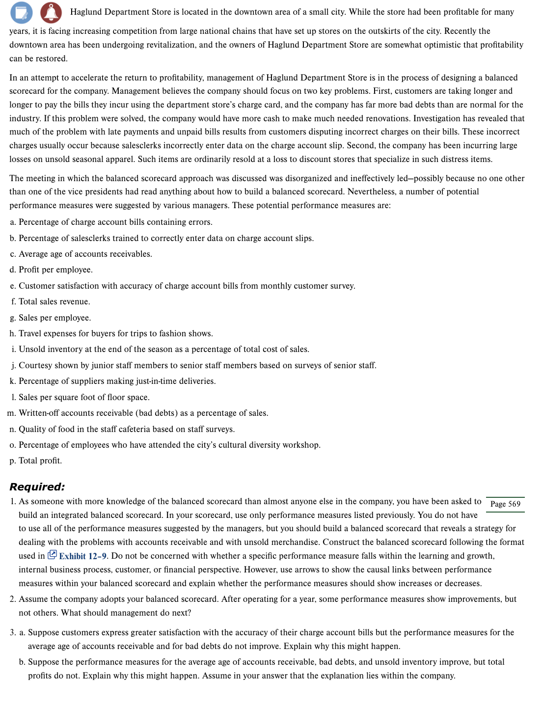 Please help me set up this balanced scorecard and answer the questions