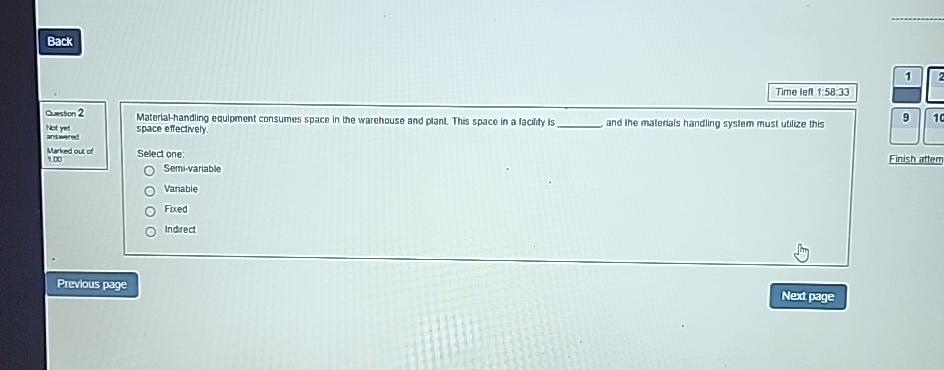  Time lef 1:58:33 ansion 2 Nat yes antinered Marked out of