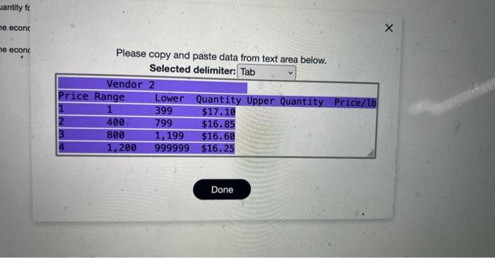 be used ? adjust the upward value of the EOQ if jts