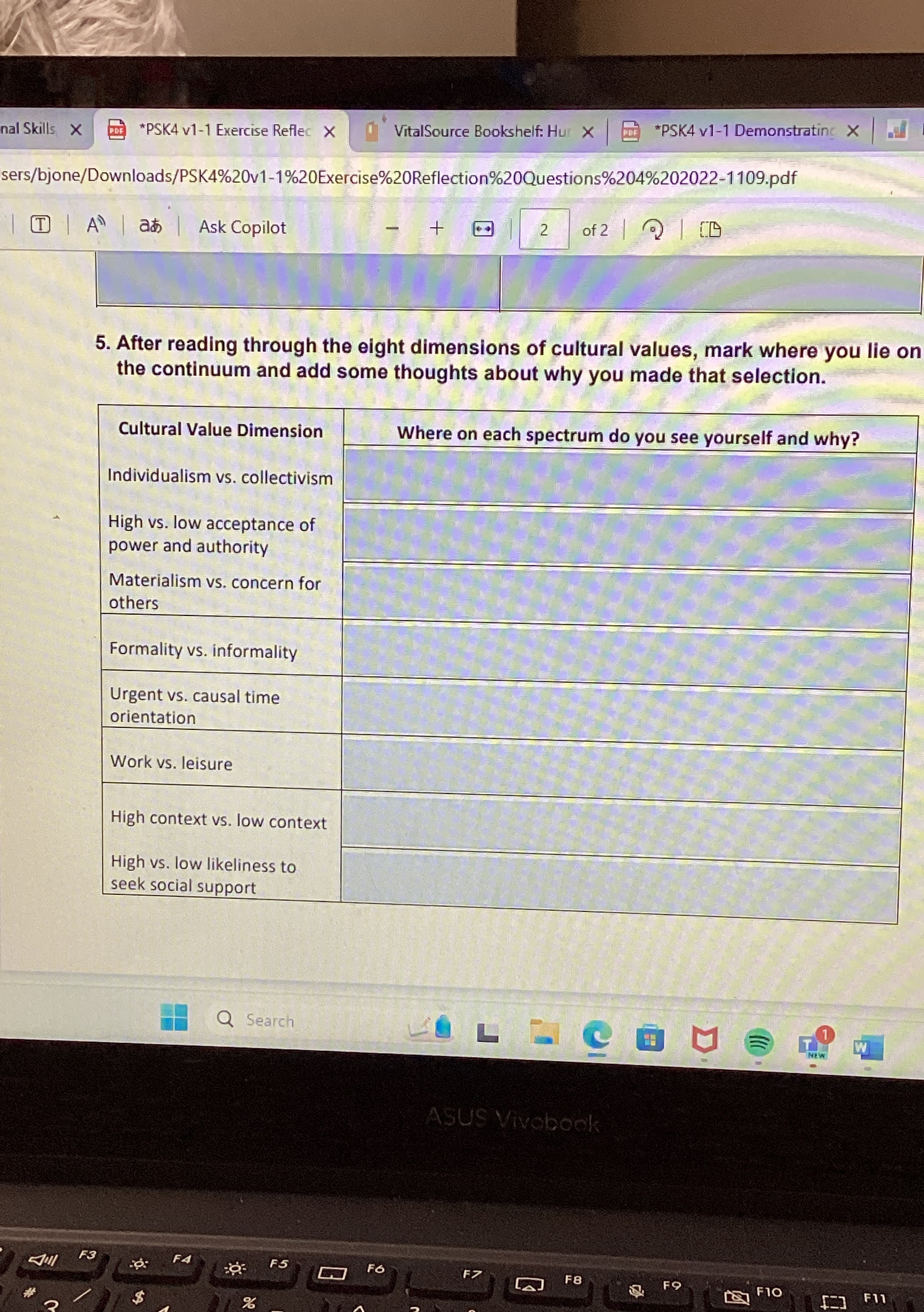  *PSK4 v1-1 Exercise Reflec VitalSource Bookshelf: Hu *PSK4 v1-1 Demonstrating sers/bjone/Downloads/PSK4%20v1-1%20Exercise%20Reflection%20Questions%204%202022-1109.pdf