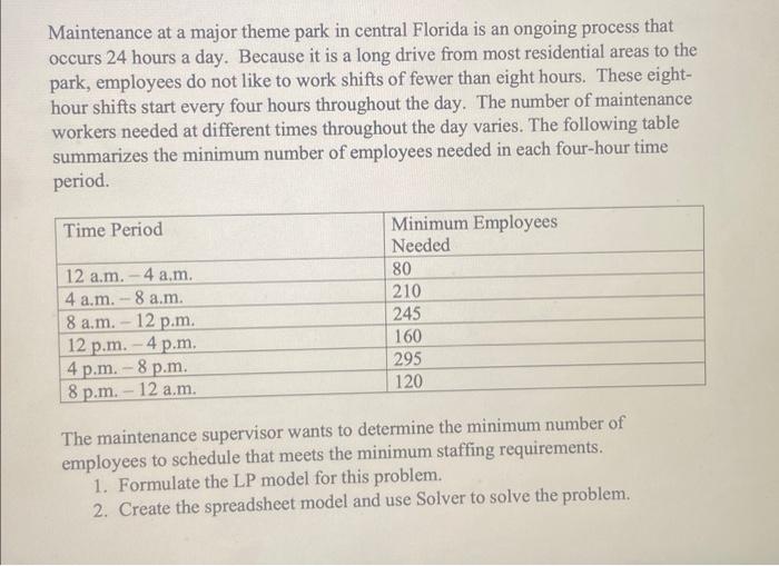 Please show how to answer questions 1 and 2 using an excel