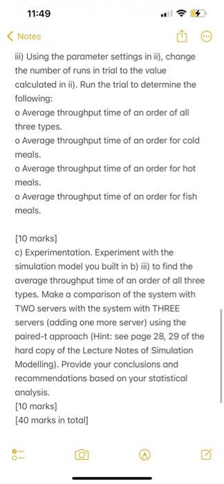 17:00-22:00. 15 percent of all orders are cold meals, 60 percent are