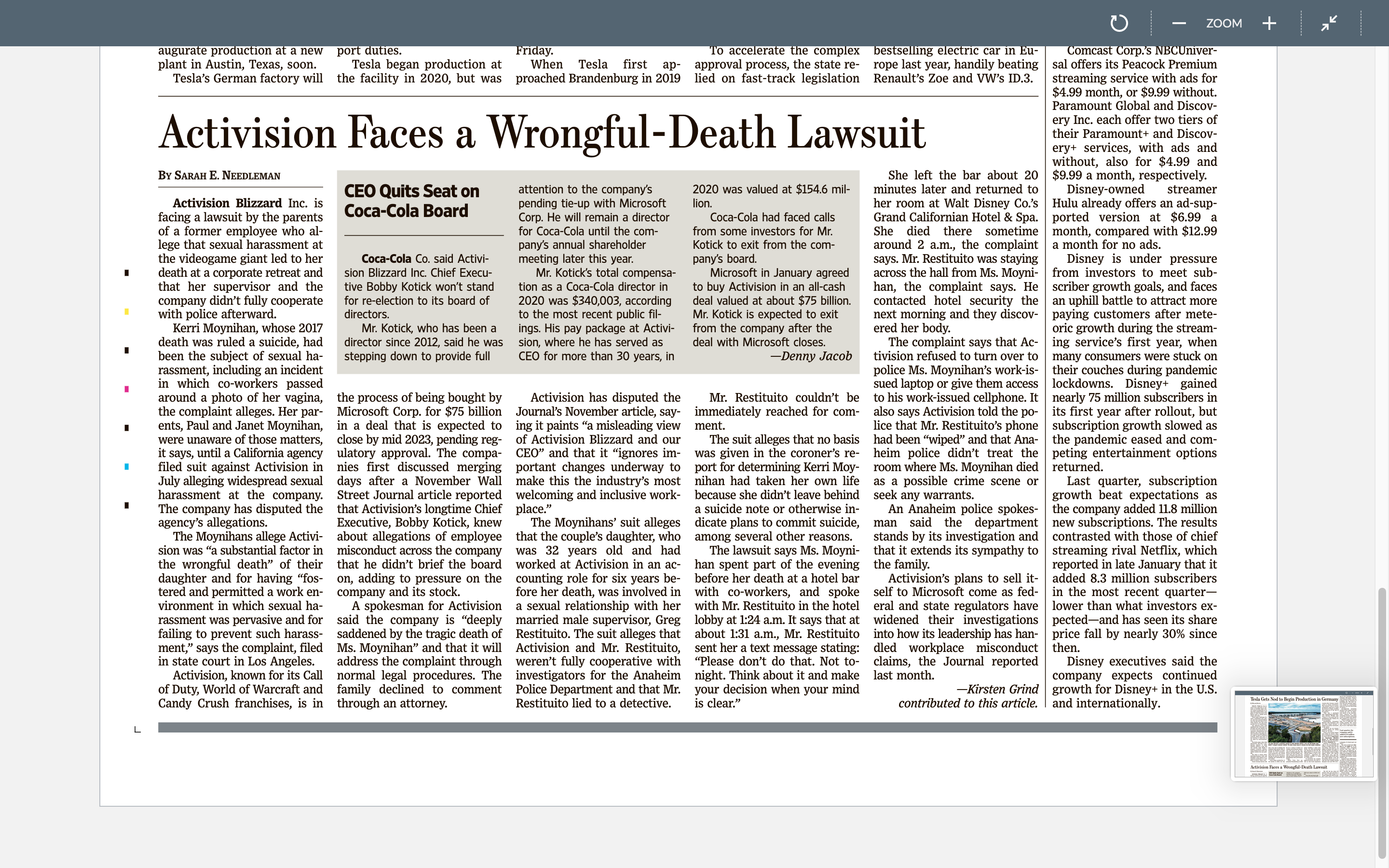 Germany and answer the following questions: 1. Tesla's new factory in Germany