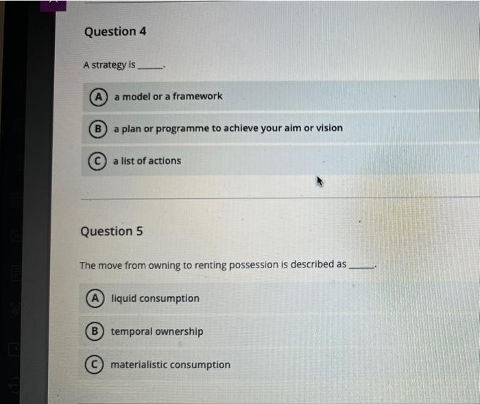  a model or a framework a plan or programme to achieve