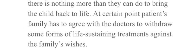 who officially died on October 19, 2018. The statement discuss the ethical
