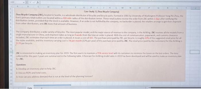 plz solve this problem . below is the data. Cane Study? (