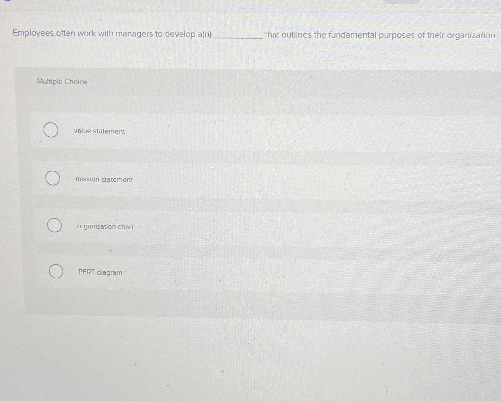  Employees often work with managers to develop a(n) that outlines the