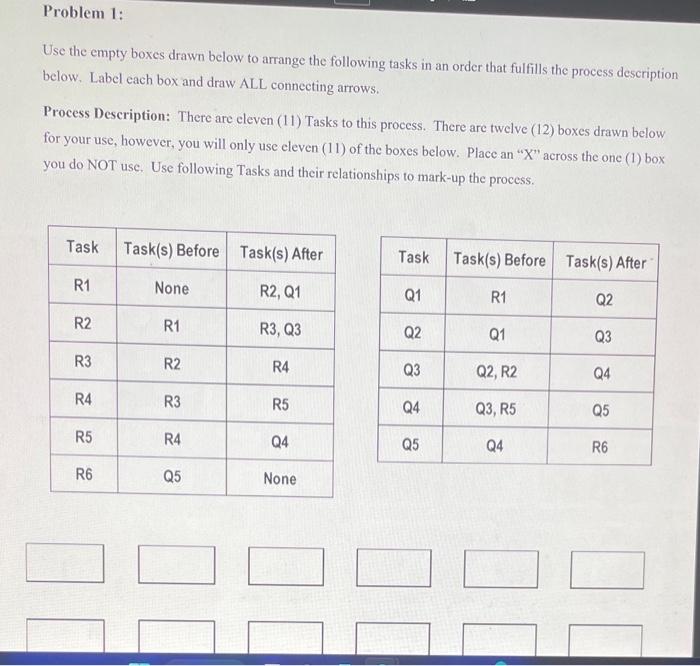 need help , explain with diagram Use the empty boxes drawn below