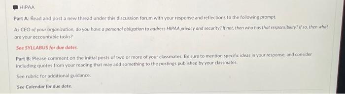  Part A: Read and post a new thread under this discussion