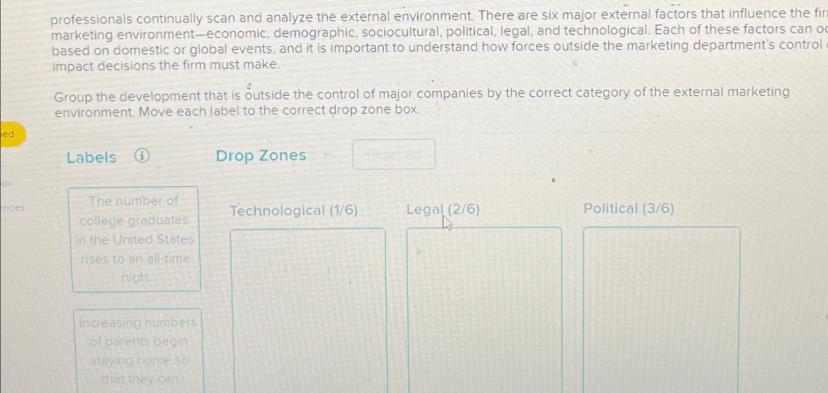  professionals continually scan and analyze the external environment. There are six