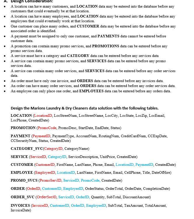 I need help creating SQL queries to create these tables with relationships.