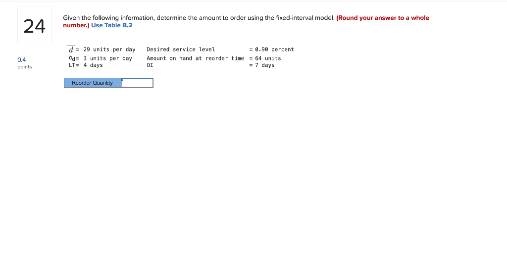 Please answer both questions thanks Given the following information, determine the amount
