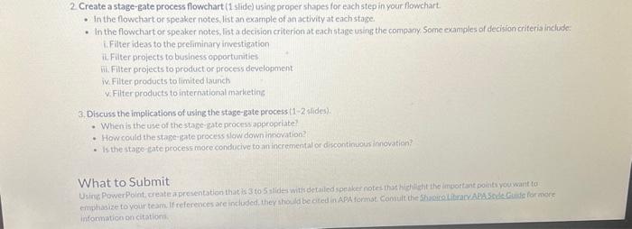 an innoyation option (incremental or discontinuous) to the organization from the course