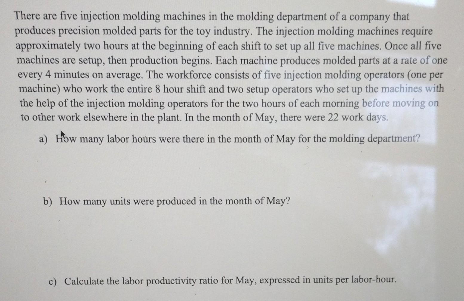 please make sure to show all your work for part d