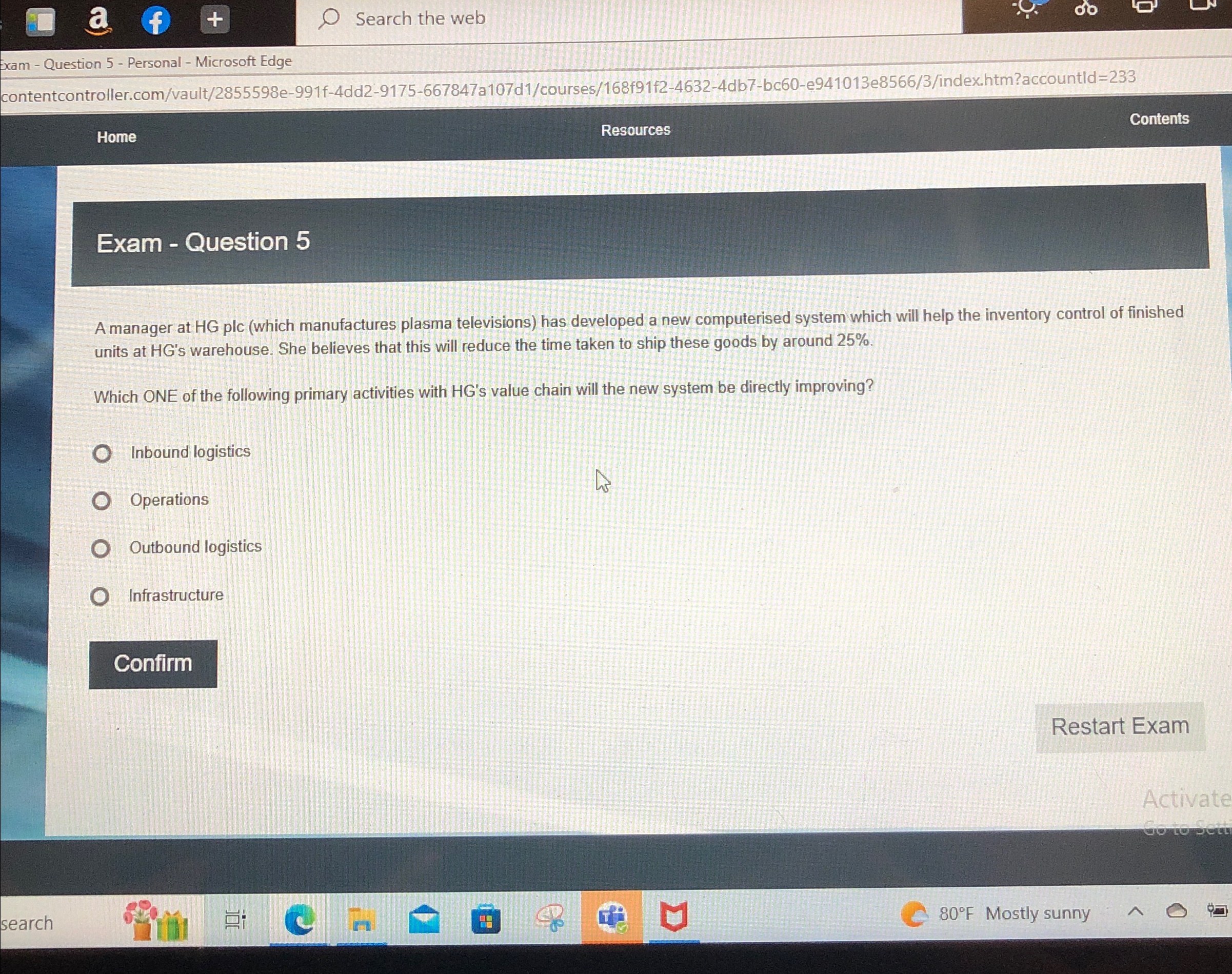  Search the web Exam - Question 5- Personal - Microsoft Edge