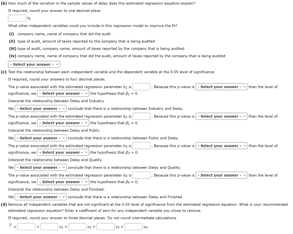 report) and variables that describe the client and the auditor. Some of