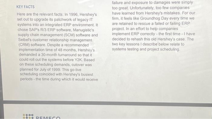 Testing and Scheduling Imagine waking up one day to find out that