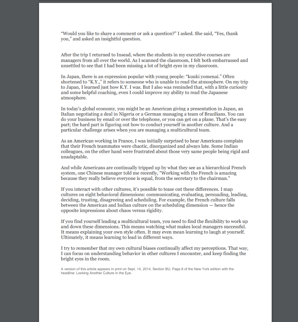 of Japan, in your opinion, are responsible for the phenomenon described here?