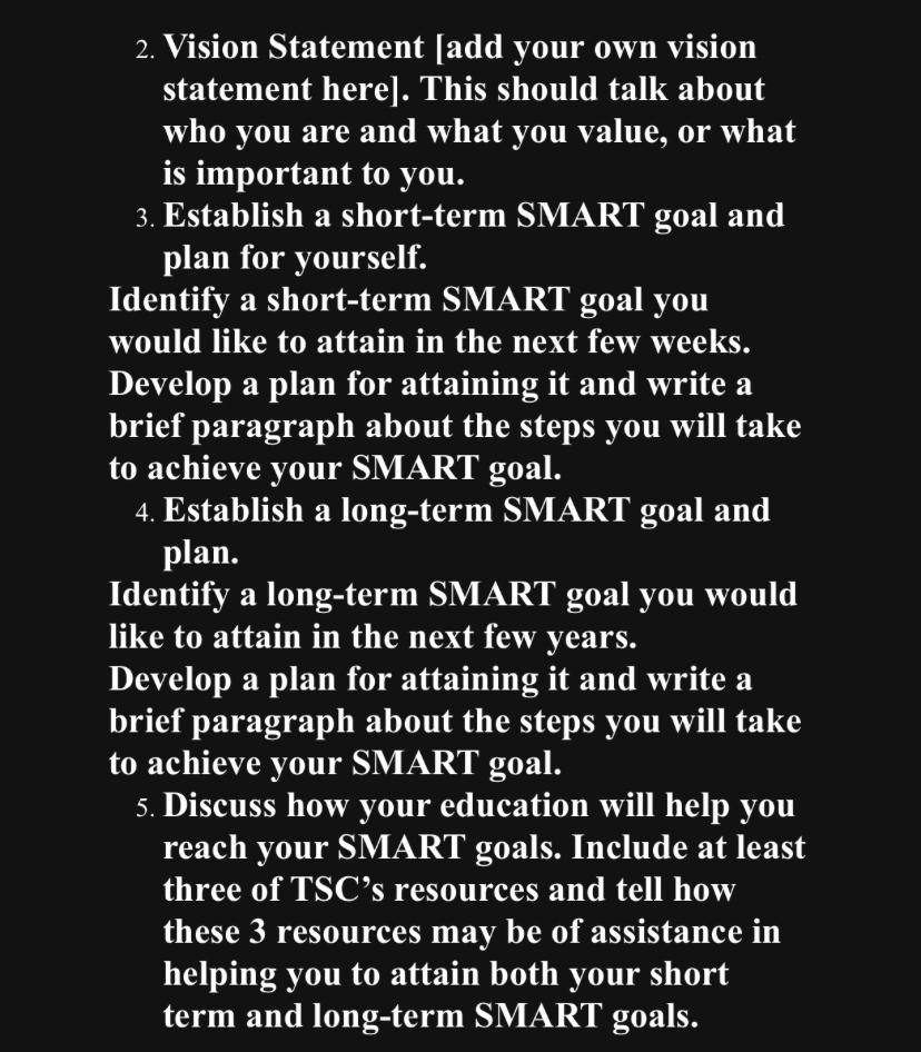  Vision Statement [add your own vision statement here]. This should talk