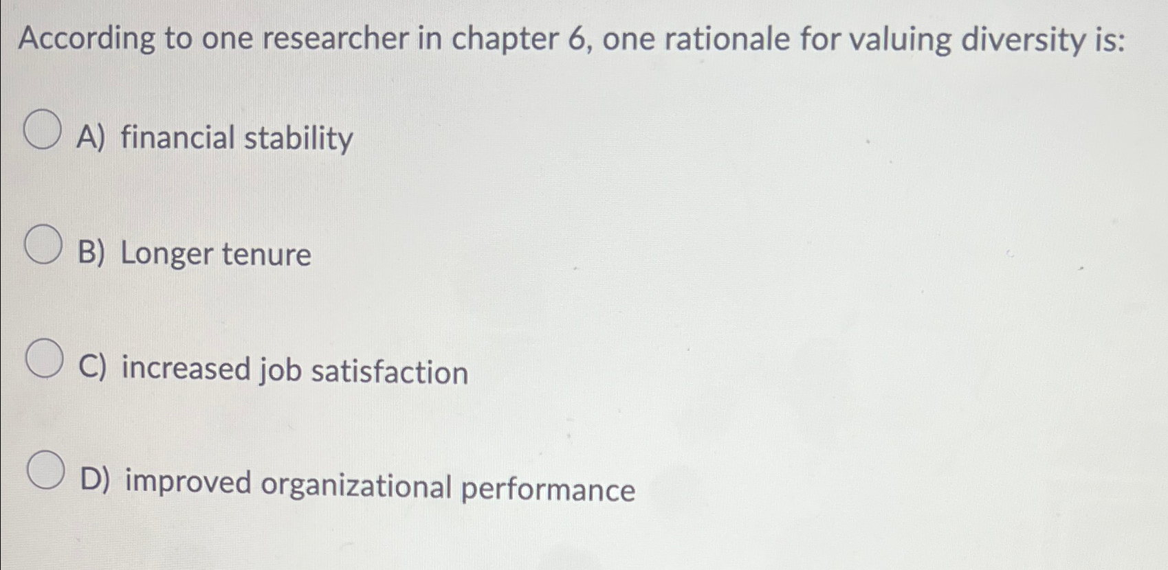  According to one researcher in chapter 6, one rationale for valuing