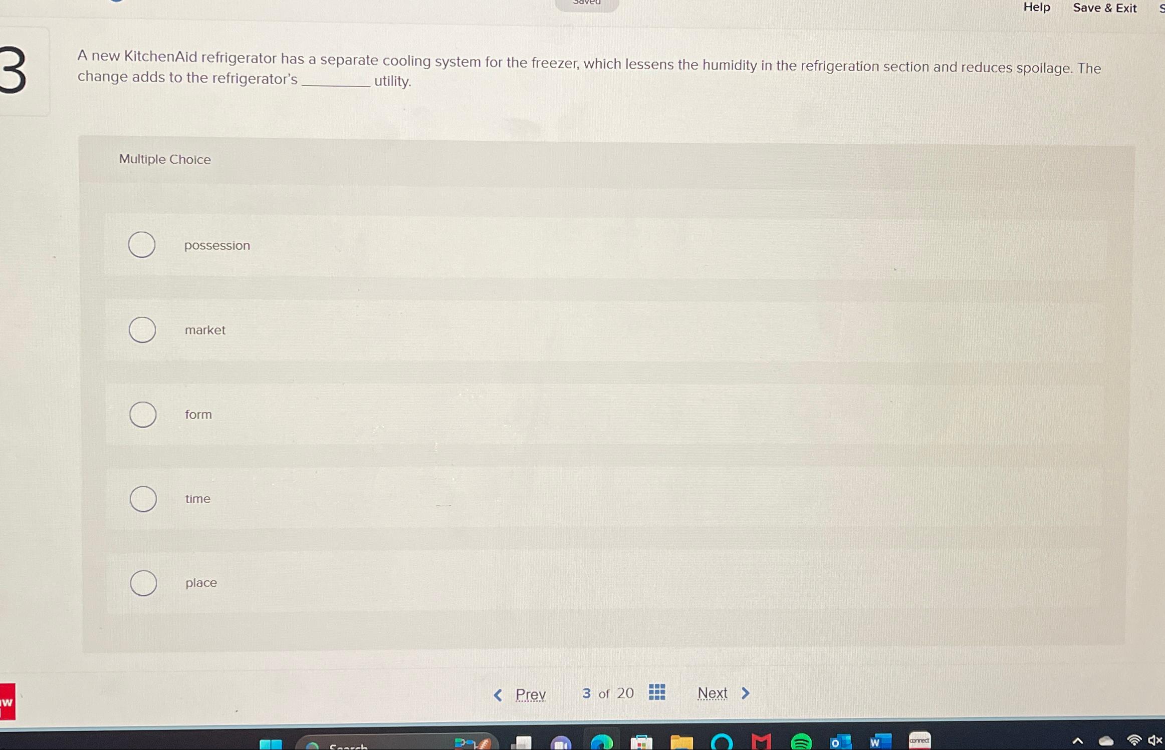  Help Save & Exit A new KitchenAid refrigerator has a separate