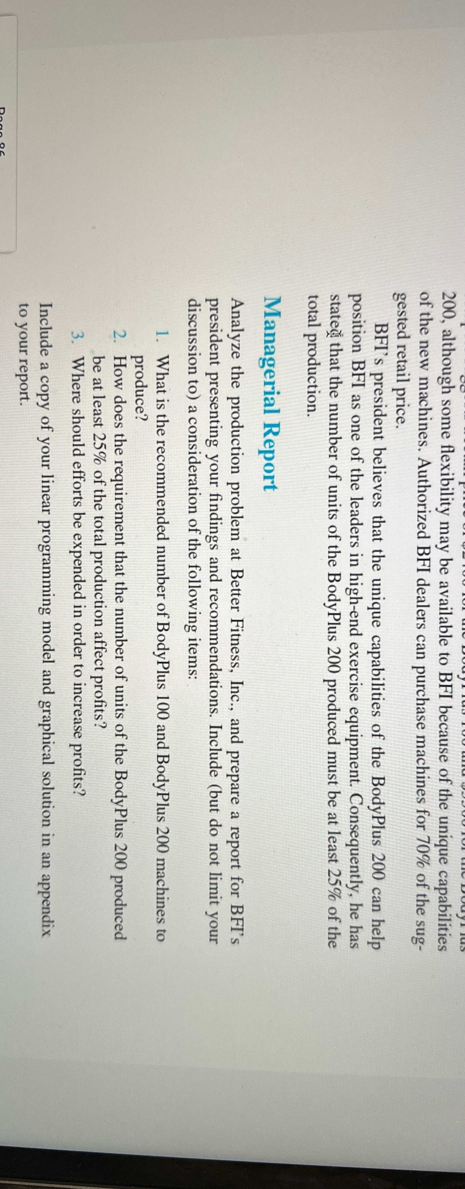  200, although some flexibility may be available to BFI because of