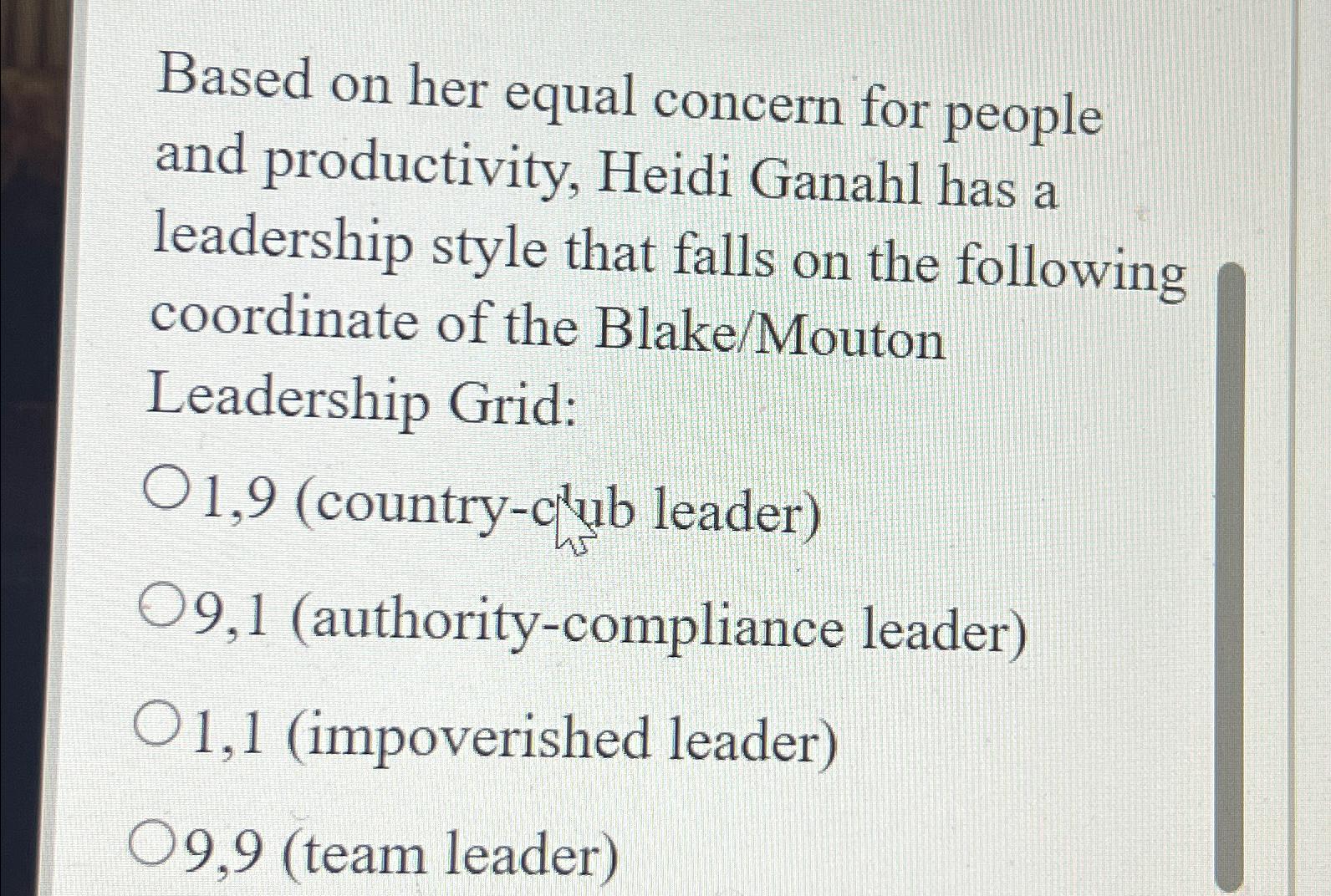  Based on her equal concern for people and productivity, Heidi Ganahl
