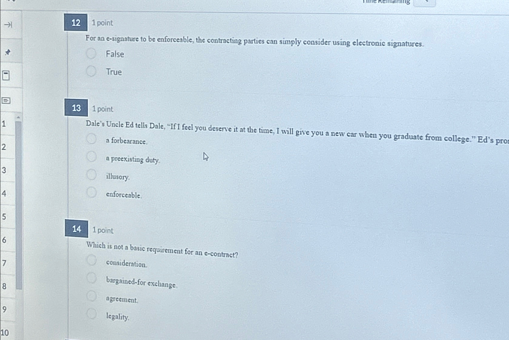 4 6 1 2 3 4 5 12 1 point For an