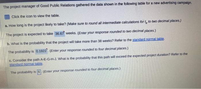 Activity & Optimistic & Most Likely & Pessimistic & Immediate Predecessor(s) \\