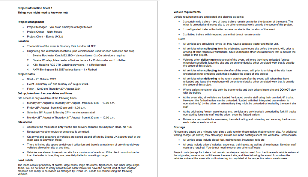  Create a project management plan for the following: Project Title: Park