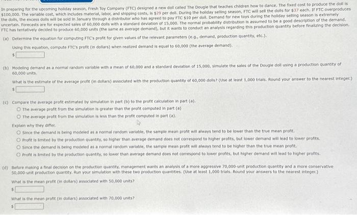 Demand Net Profit Summary Statistics 1 2 3 4 5 6 7