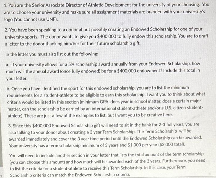 Draft a letter to the donor thanking him( made up person) for