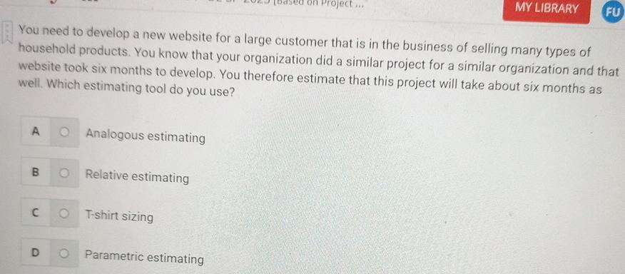  You need to develop a new website for a large customer