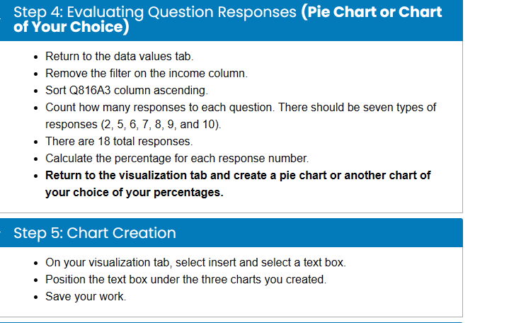visualize the information. It is your task to discover the best way